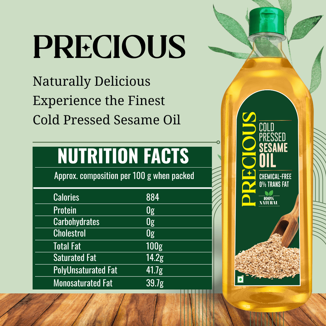 Precious Cold Pressed Groundnut, Coconut & Sesame Oil-1L each - Precious