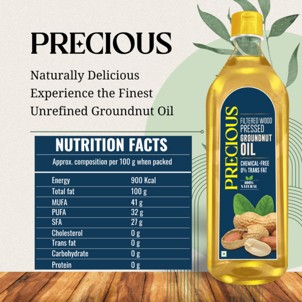 Precious Cold Pressed Groundnut, Coconut & Sesame Oil-1L each - Image 2