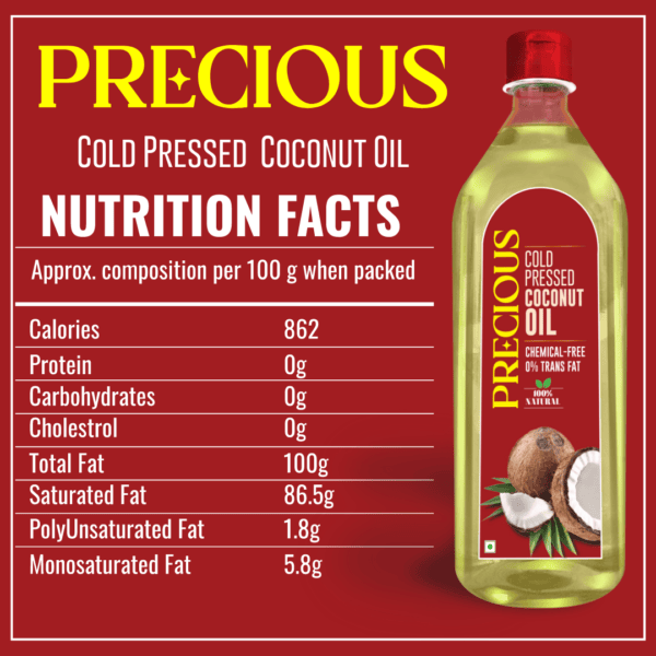 Precious Cold Pressed Groundnut, Coconut & Sesame Oil-1L each - Image 3