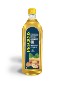 Best cold pressed cooking oil India — Precious Wood-Pressed Groundnut Oil Mara Chekku