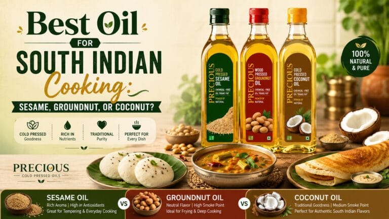 Best Oil for South Indian Cooking: Sesame, Groundnut, or Coconut?